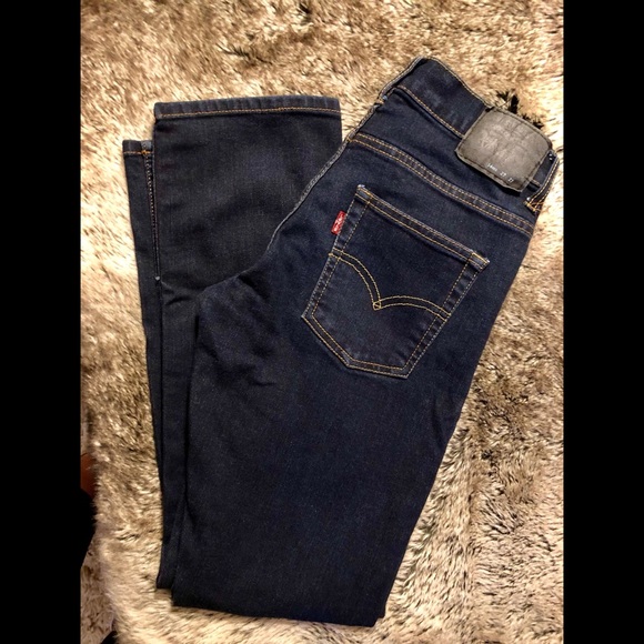 levi's 511 dark blue jeans